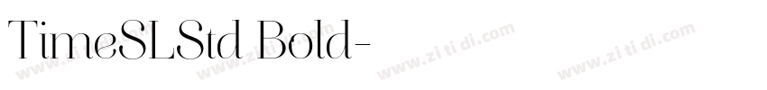 TimeSLStd Bold字体转换